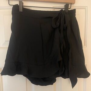 DO+BE Black Wrap Skort